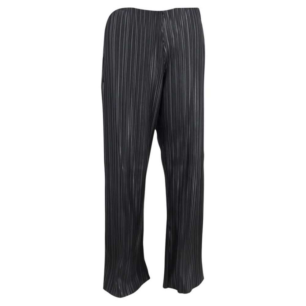 Nanushka Char Pleated Trousers in Black Vegan Leather